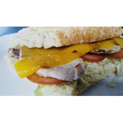 COMBO PORK LOIN BAGUETTE WITH CHEESE